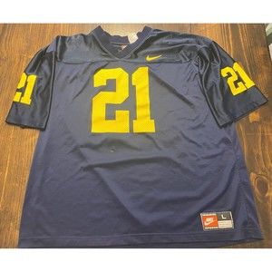 Desmond Howard VTG Michigan Wolverines Nike Football Jersey Size L Made In USA